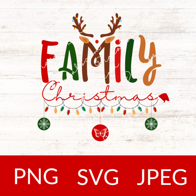 Christmas Family Reindeer SVG Sublimation - Digeals