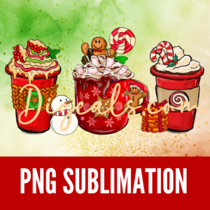 Holiday-Winter-Gingerbread-Snowman-Cookie-Red-Mug-Sublimation www.Digeals.com