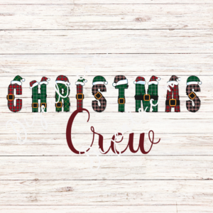 Christmas Crew SVG, Buffalo Plaid Santa Hat SVG - Digeals.com