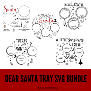 Dear Santa Tray SVG Bundle Digital Download - Digeals.com