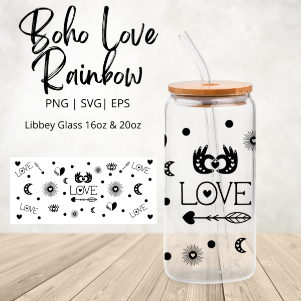 Boho Love Libbey SVG Digital Download www.Digeals.com