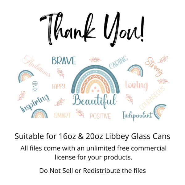 Inspiration Quote Libbey Glass Digital Download Design