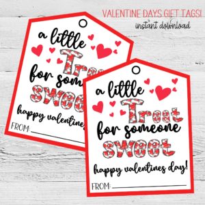 Valentine's Day Gift Tag Digital Download file Digeals.com
