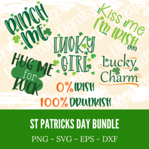 St. Patrick's Day SVG Bundle, St Patrick's Day Quotes, Gnome SVG, Rainbow svg, Lucky SVG, St Patricks Day Rainbow, Shamrock,Cut File Cricut