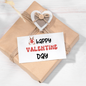 Valentine Retro Bear Gift Tag Web Image
