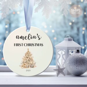 Baby Name Ornament - Baby's First Christmas Ornament 2023 Digeals.com