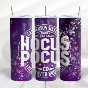 Hocus Pocus 20 oz Skinny Tumbler PNG Digital Download - Digeals.com