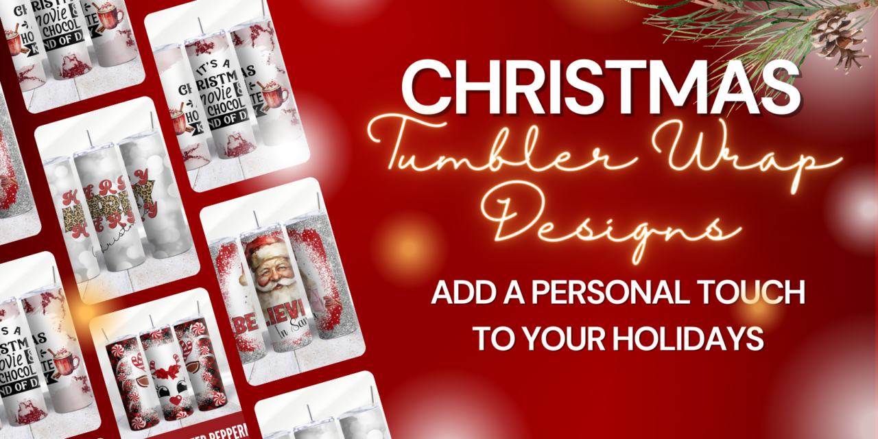 Christmas Tumbler Wrap Digital Download Designs