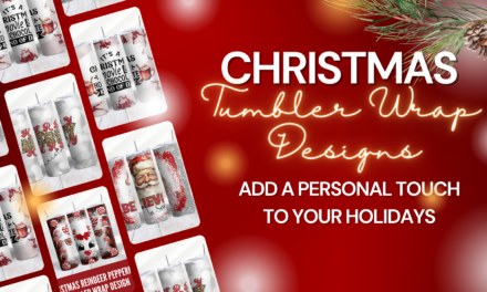 Christmas Tumbler Wrap Digital Download Designs