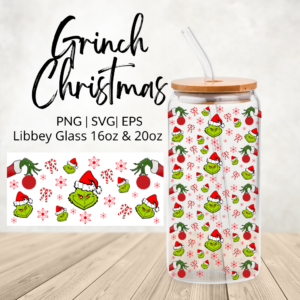 Grinch Libbey Glass Can Wrap Digeals.com