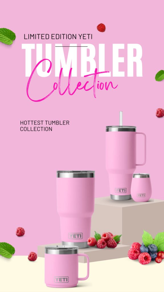 Yeti Pink Power Collection Tumblers Digeals.com