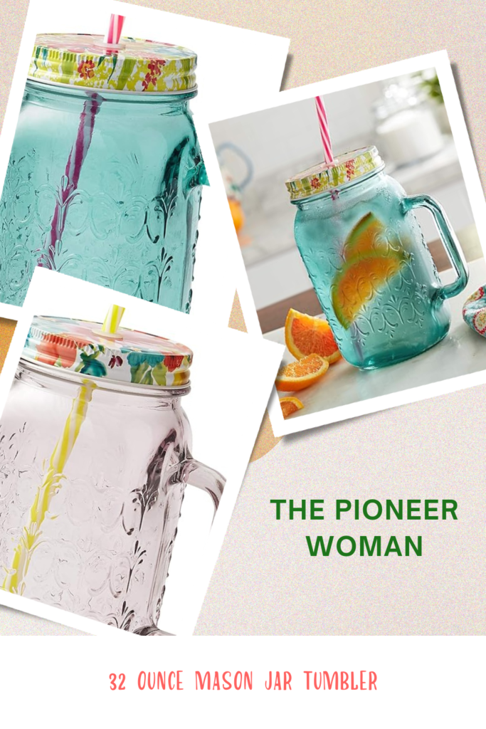 Get Your Hands on The Pioneer Woman's Stunning Glass Mason Jar Tumbler Digeals.com