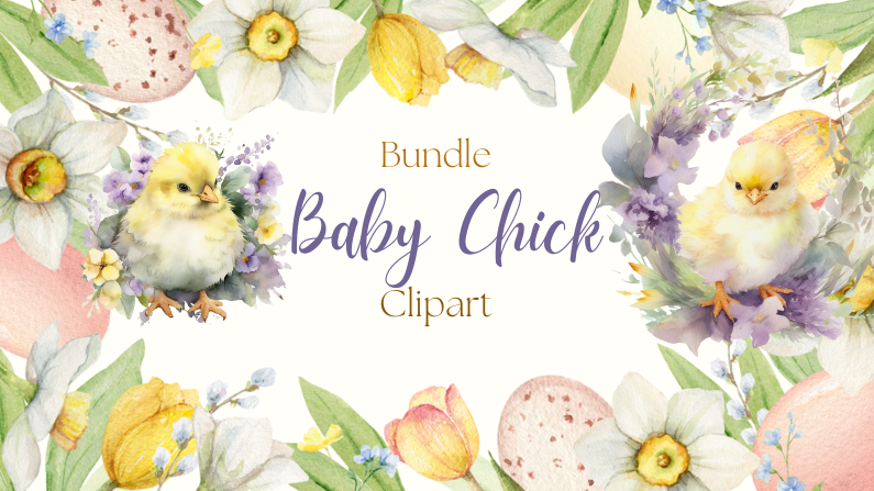 Chirp Up Your DIY Creations with Our Baby Chick Clipart