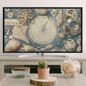 TV Frame Art Sea Serenity Design Digeals.com