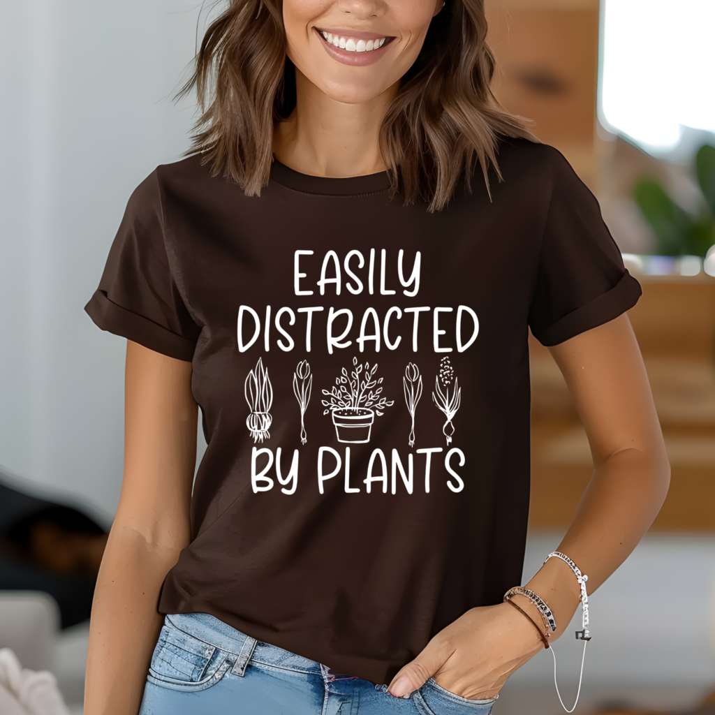 Gardener Shirt Easily Distracted by Plants Shirt Digeals.com