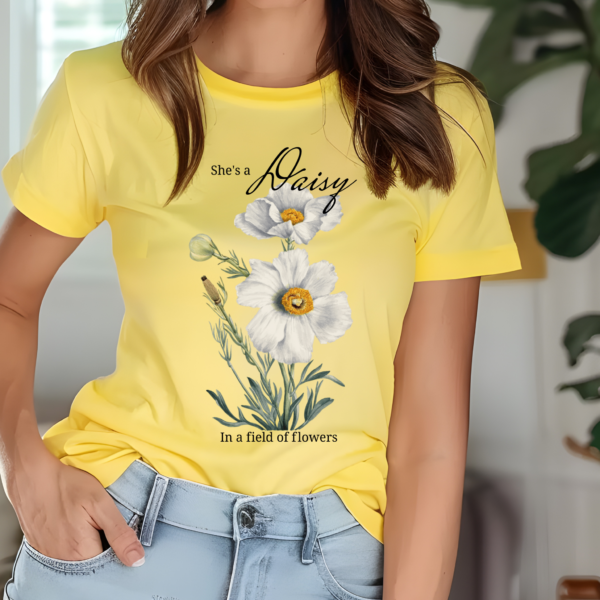 She is a Daisy In a Field of Flowers Gardening Shirt Digeals.com