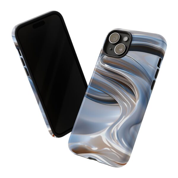 Silver Swirl iPhone Case Front and Back Digeals.com