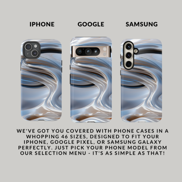 Silver Swirl iPhone, Google, Samsung Phone Cases Digeals.com