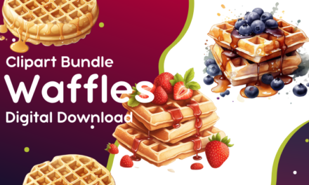 Artful Batter of our Waffle Clipart Collection